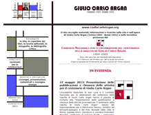 Tablet Screenshot of giuliocarloargan.org